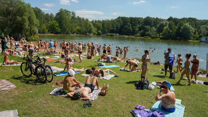 Вода в московских водоемах прогрелась до 25 градусов