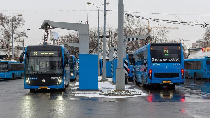В Москве установили 10 ультрабыстрых зарядных станций для электробусов