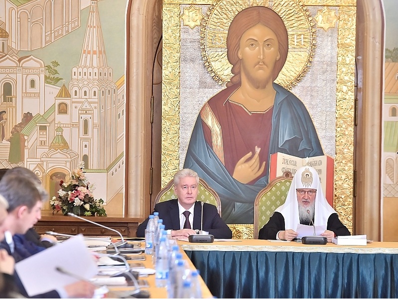 Мэр Москвы и Патриарх Кирилл поддержали программу по строительству и реставрации православных храмов