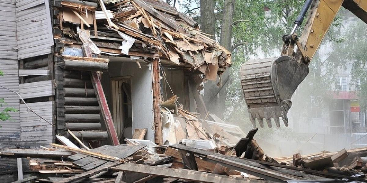 Ветхие постройки демонтировали в районе Филевский Парк Ветхие постройки демонтировали в районе Филевский Парк