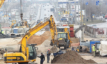 В Москве активно идет дорожное строительство